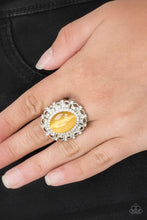 Load image into Gallery viewer, Paparazzi 🔆 BAROQUE The Spell - Yellow Ring