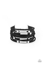 Load image into Gallery viewer, oak-sisters-jewelry-back-to-backpacker-black-bracelet-paparazzi-accessories-by-lisa