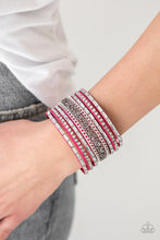 Load image into Gallery viewer, Paparazzi 🔆 Rhinestone Rumble - Pink Bracelet