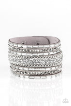 Load image into Gallery viewer, oak-sisters-jewelry-rhinestone-rumble-silver-bracelet-paparazzi-accessories-by-lisa
