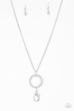Load image into Gallery viewer, oak-sisters-jewelry-straight-to-the-top-white-lanyard-lanyard-paparazzi-accessories-by-lisa