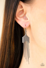 Load image into Gallery viewer, Paparazzi π Radically Retro - Black Earrings