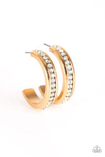 Load image into Gallery viewer, oak-sisters-jewelry-5th-avenue-fashionista-gold-earrings-paparazzi-accessories-by-lisa