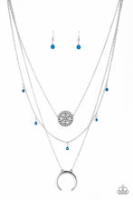 Load image into Gallery viewer, oak-sisters-jewelry-lunar-lotus-blue-necklace-paparazzi-accessories-by-lisa