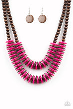 Load image into Gallery viewer, oak-sisters-jewelry-dominican-disco-pink-necklace-paparazzi-accessories-by-lisa