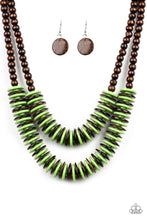 Load image into Gallery viewer, oak-sisters-jewelry-dominican-disco-green-necklace-paparazzi-accessories-by-lisa