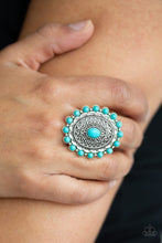 Load image into Gallery viewer, Paparazzi 🔆 Mesa Mandala - Blue Ring