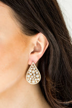 Load image into Gallery viewer, Paparazzi 🔆 REIGN-Storm - Gold Post Earrings