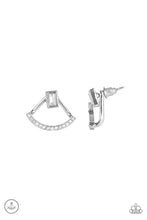 Load image into Gallery viewer, oak-sisters-jewelry-delicate-arches-white-post earrings-paparazzi-accessories-by-lisa