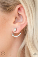 Load image into Gallery viewer, Paparazzi 🔆Delicate Arches - White Post Earrings