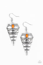 Load image into Gallery viewer, oak-sisters-jewelry-jurassic-journey-orange-earrings-paparazzi-accessories-by-lisa