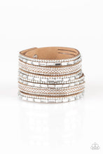 Load image into Gallery viewer, oak-sisters-jewelry-a-wait-and-sequin-attitude-brown-paparazzi-accessories-by-lisa