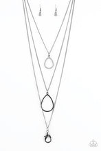 Load image into Gallery viewer, oak-sisters-jewelry-make-the-world-sparkle-black-lanyard-paparazzi-accessories-by-lisa