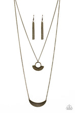 Load image into Gallery viewer, oak-sisters-jewelry-tribal-trek-brass-necklace-paparazzi-accessories-by-lisa