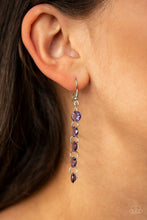 Load image into Gallery viewer, Paparazzi π Trickle-Down Effect - Purple Earrings