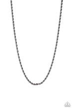 Load image into Gallery viewer, oak-sisters-jewelry-double-dribble-black-mens necklace-paparazzi-accessories-by-lisa