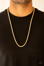 Load image into Gallery viewer, Paparazzi 🔆 Boxed In - Gold Mens Necklace