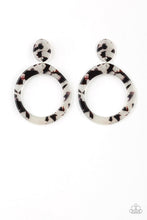 Load image into Gallery viewer, oak-sisters-jewelry-fish-out-of-water-white-post earrings-paparazzi-accessories-by-lisa