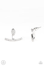 Load image into Gallery viewer, oak-sisters-jewelry-glowing-glimmer-white-post earrings-paparazzi-accessories-by-lisa
