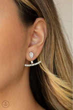 Load image into Gallery viewer, Paparazzi 🔆 Glowing Glimmer - White Post Earrings