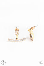 Load image into Gallery viewer, oak-sisters-jewelry-glowing-glimmer-gold-post earrings-paparazzi-accessories-by-lisa