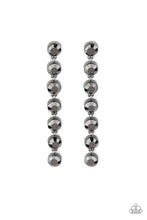 Load image into Gallery viewer, oak-sisters-jewelry-dazzling-debonair-black-post earrings-paparazzi-accessories-by-lisa