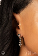 Load image into Gallery viewer, Paparazzi π Heartthrob Twinkle - White Post Earrings