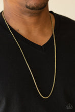 Load image into Gallery viewer, Paparazzi 🔆 Underground - Brass Mens Necklace