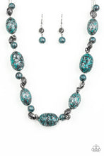 Load image into Gallery viewer, oak-sisters-jewelry-gatherer-glamour-blue-necklace-paparazzi-accessories-by-lisa