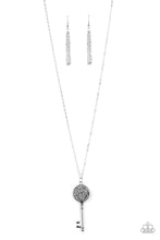 Load image into Gallery viewer, oak-sisters-jewelry-key-keepsake-silver-necklace-paparazzi-accessories-by-lisa