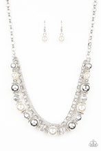 Load image into Gallery viewer, oak-sisters-jewelry-5th-avenue-romance-white-necklace-paparazzi-accessories-by-lisa
