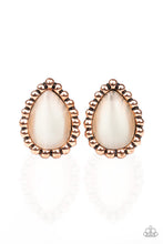 Load image into Gallery viewer, oak-sisters-jewelry-i-wanna-glow-copper-post earrings-paparazzi-accessories-by-lisa