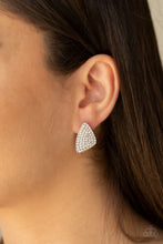 Load image into Gallery viewer, Paparazzi π Supreme Sheen - White Post Earrings