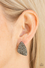 Load image into Gallery viewer, Paparazzi 🔆 Supreme Sheen - Black Post Earrings