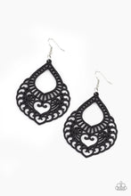 Load image into Gallery viewer, oak-sisters-jewelry-if-you-wood-be-so-kind-black-earrings-paparazzi-accessories-by-lisa