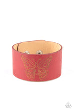 Load image into Gallery viewer, oak-sisters-jewelry-flirty-flutter-red-paparazzi-accessories-by-lisa