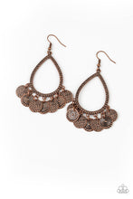 Load image into Gallery viewer, oak-sisters-jewelry-all-in-good-chime-copper-earrings-paparazzi-accessories-by-lisa