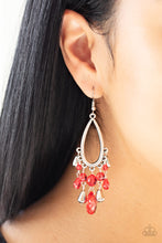 Load image into Gallery viewer, Paparazzi 🔆 Summer Catch - Red Earrings