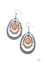 Load image into Gallery viewer, oak-sisters-jewelry-terra-teardrops-orange-earrings-paparazzi-accessories-by-lisa