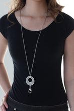 Load image into Gallery viewer, Paparazzi 🔆 Glitzy Glow - Silver Lanyard