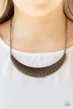 Load image into Gallery viewer, Paparazzi 🔆 Modern Day Moonshine - Brass Necklace