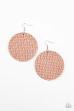 Load image into Gallery viewer, oak-sisters-jewelry-plaited-plains-pink-earrings-paparazzi-accessories-by-lisa