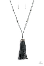 Load image into Gallery viewer, oak-sisters-jewelry-brush-it-off-silver-necklace-paparazzi-accessories-by-lisa