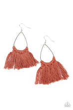 Load image into Gallery viewer, oak-sisters-jewelry-tassel-treat-brown-earrings-paparazzi-accessories-by-lisa