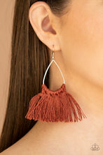 Load image into Gallery viewer, Paparazzi π Tassel Treat - Brown Earrings