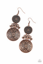 Load image into Gallery viewer, oak-sisters-jewelry-garden-adventure-copper-earrings-paparazzi-accessories-by-lisa