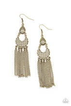 Load image into Gallery viewer, oak-sisters-jewelry-insane-chain-brass-earrings-paparazzi-accessories-by-lisa