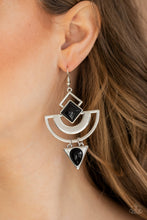 Load image into Gallery viewer, Paparazzi 🔆 Geo Gypsy - Black Earrings