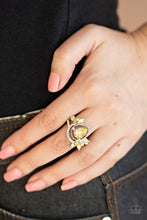 Load image into Gallery viewer, Paparazzi 🔆 Eden Elegance - Yellow Ring