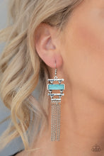 Load image into Gallery viewer, Paparazzi π Stone Dwellings - Blue Earrings